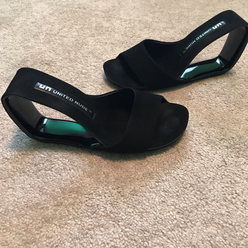 United Nude Black Heels